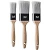 MAVERICK Paint Brushes 3PK Professional Straight Cut Twista Head with FSC Wood 3 piece pack set 1.5