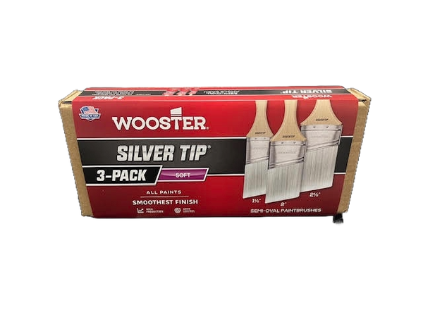 Wooster Silver Tip Semi Oval Angle Sash 3-Pack