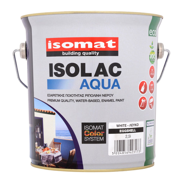 2.5L Isomat Isolac-Aqua Eco Eggshell White