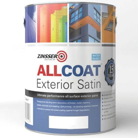 Zinsser Allcoat Exterior Water Based Satin - Colour Match